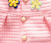 Jacheta si pantaloni bumbac, fete, roz